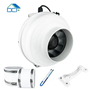 Eco-watt Mixed-flow Duct Fan, DCFAIR, 200mm, Plastic