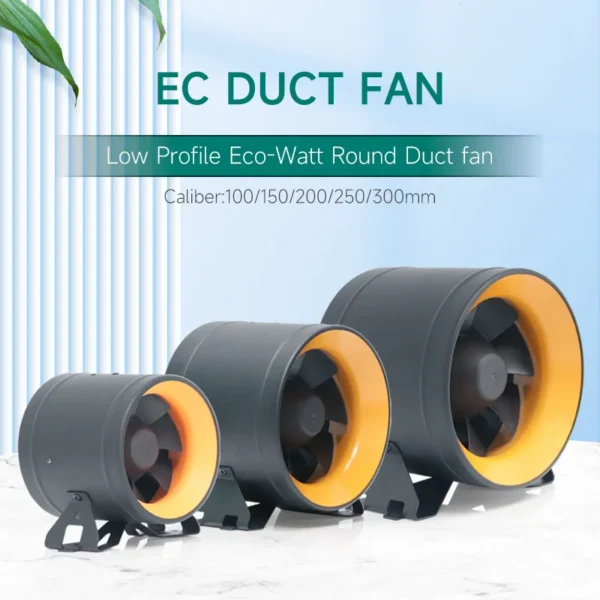 Eco-watt Round Duct Fan, HI-250PE, 100~240V, Electric - view 6