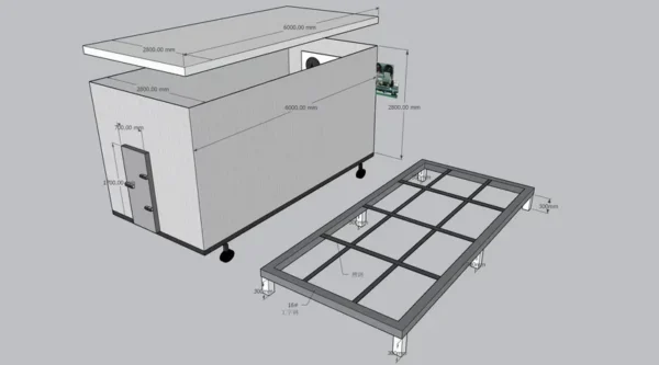 Efficiency Commercial Refrigeration Cooler, PLC, 220-240V - view 2