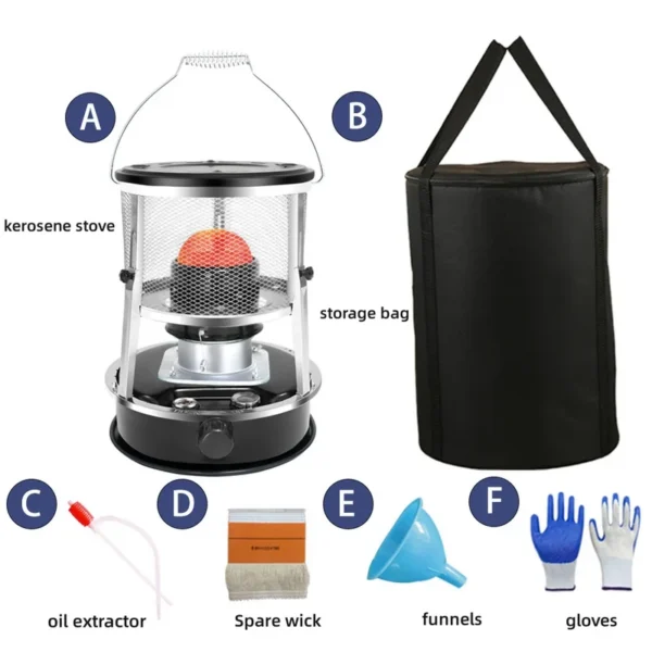 Efficiency Kerosene Heater, Portable, 4.5L, HT-77229 - view 2