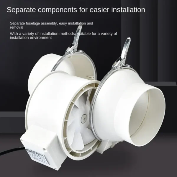 Efficiency Kitchen Exhaust Fan, Copper, 220 V, Electric - view 4