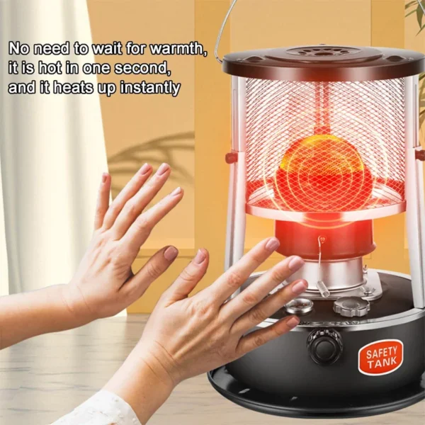 Efficient Kerosene Heater, Stainless, Steel, Portable - view 3