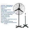 Electric Air Cooling Fan, 120W-300W, 30", 26" - view 2