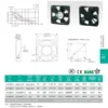Electric Axial Cooling Fan, Plastic, SF1225 - view 3