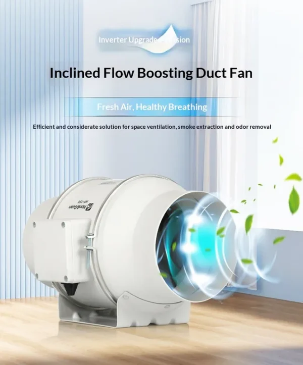 Electric Ball Duct Fan, SANLY, Plastic, 220V - view 5