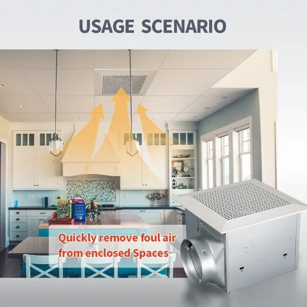 Electric Bathroom Exhaust Fan, 220 V, Metal - view 2