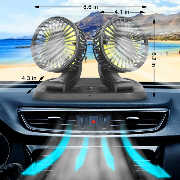 Electric Car Cooling Fan, 360, less than 10 W, 10W - view 3