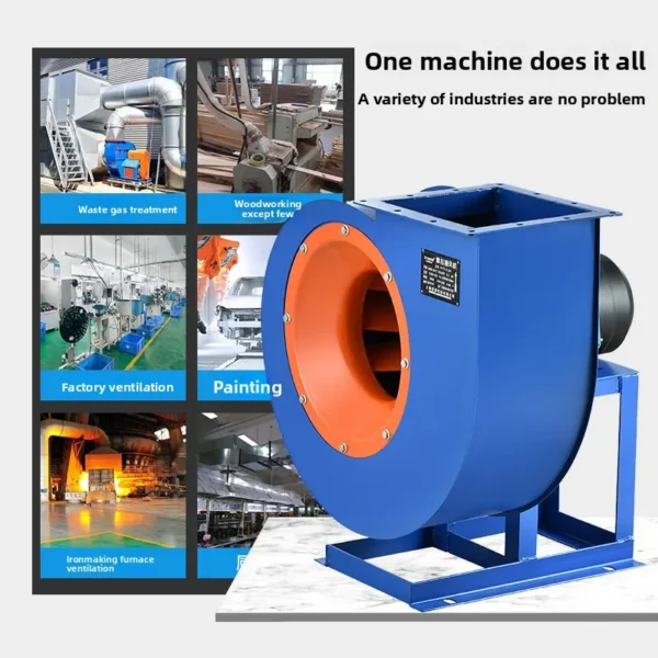 Electric Centrifugal Fan, 4-72, 380V, 5.5kW/7.5kW, Stainless - view 4