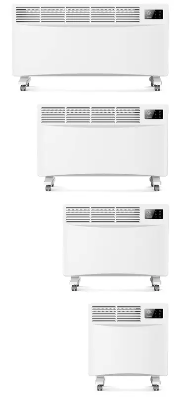 Electric Convector Heater, Wall, 500 W, Metal - view 6