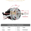 Electric Desk Fan, DC12V, 1100r/min - view 4