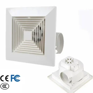 Electric Exhaust Fan, PVC, Plastic, Axial, 200m3/h