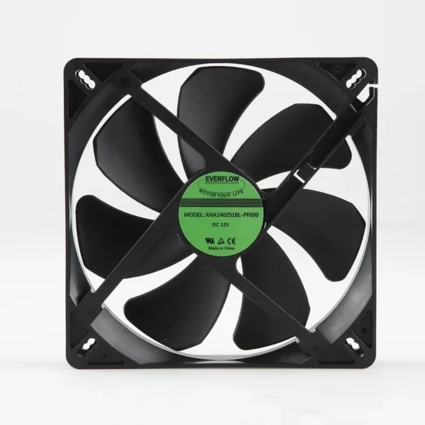 Electric Fan, 140*140*25mm, Axial, Brushless, 12V