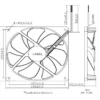 Electric Fan, 140*140*25mm, Axial, Brushless, 12V - view 6