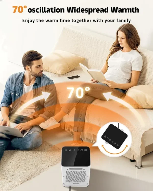 Electric Fan, 1500W, PTC, Portable - view 6