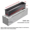 Electric Fireplace, 0.5-2M, 3D, Stainless, Steel - view 2
