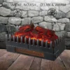 Electric Fireplace, 1000W, Metal - view 4