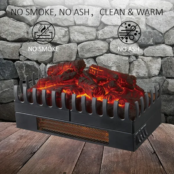 Electric Fireplace, 1000W, Metal - view 4