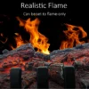 Electric Fireplace, 1000W, Metal - view 5