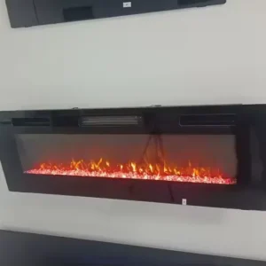 Electric Fireplace, 110V/220V/240V, LED, Wall, 36"-50"