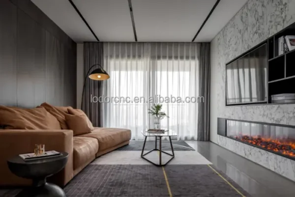 Electric Fireplace, 1200mm, 750/1500W - view 3