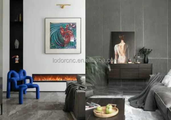 Electric Fireplace, 1200mm, 750/1500W - view 6