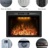 Electric Fireplace, 120V, 750W - view 4