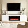 Electric Fireplace, 1500 W, Glass