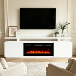 Electric Fireplace, 1500 W, Glass