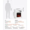 Electric Fireplace, 1500W, 5120BTU - view 5