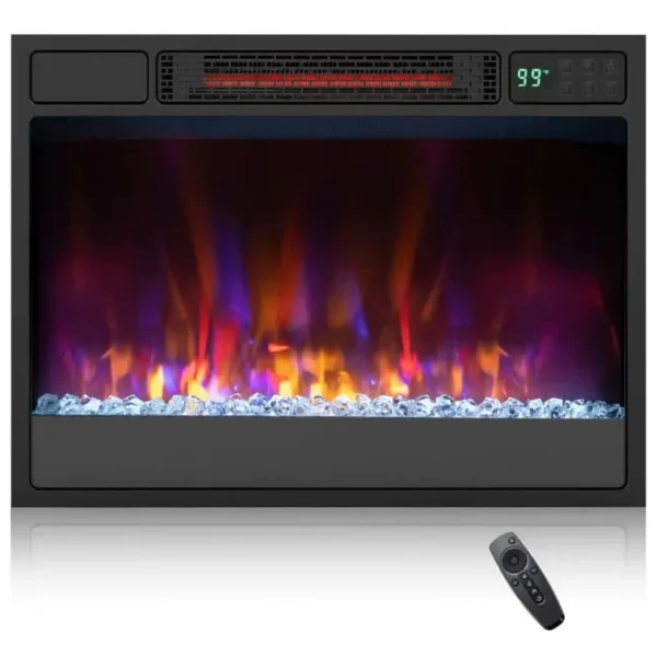 Electric Fireplace, 1500W, Metal
