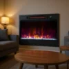 Electric Fireplace, 1500W, Metal - view 2