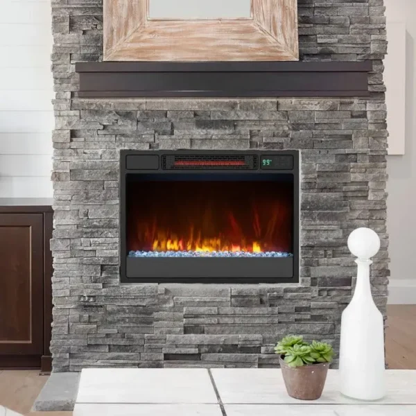 Electric Fireplace, 1500W, Metal - view 6