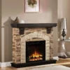 Electric Fireplace, 1500W, MGO - view 2