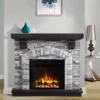 Electric Fireplace, 1500W, MGO - view 3