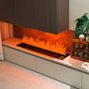 Electric Fireplace, 1800mm, 3D