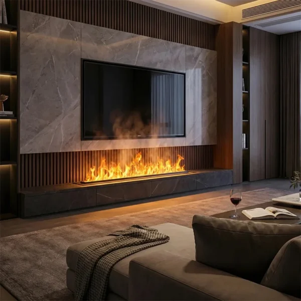 Electric Fireplace, 1800mm, 3D - view 4