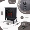 Electric Fireplace, 1800W, 3D - view 5