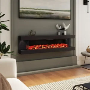 Electric Fireplace, 2000 W, Glass
