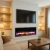 Electric Fireplace, 2000 W, Glass - view 2
