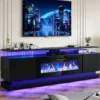 Electric Fireplace, 2000 W, tempered glass - view 2