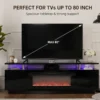 Electric Fireplace, 2000 W, tempered glass - view 3