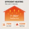 Electric Fireplace, 2000 W, tempered glass - view 6