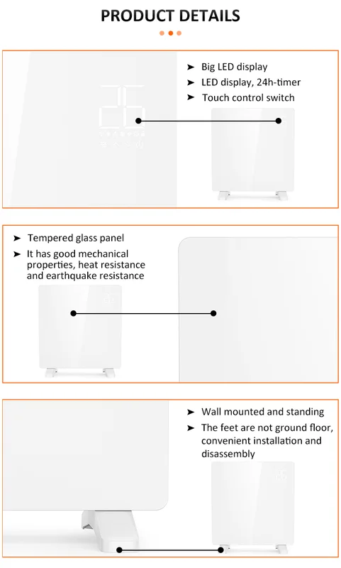 Electric Fireplace, 2000W, Wall - view 2