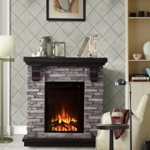 Electric Fireplace, 220V, 1500W, Ceramic