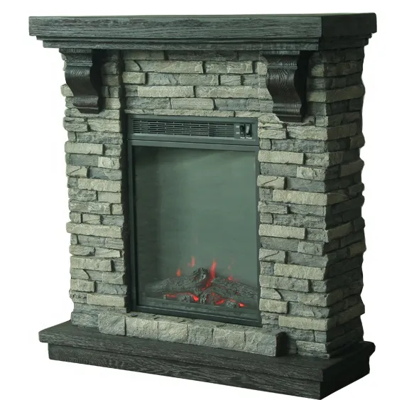 Electric Fireplace, 220V, 1500W, Ceramic - view 2