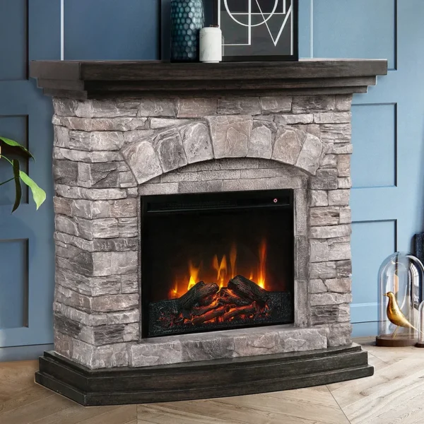 Electric Fireplace, 220V, 1500W, Ceramic - view 5