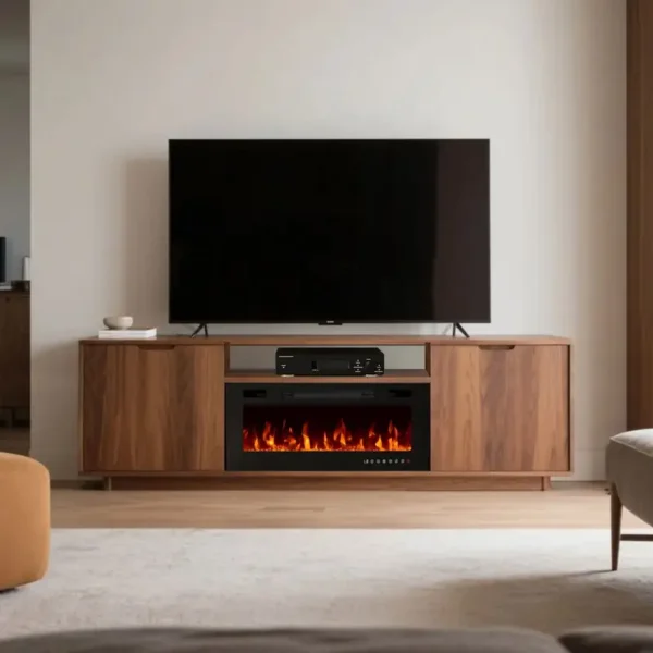 Electric Fireplace, 23", 750W, Plastic
