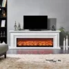 Electric Fireplace, 3-dimensional, 750 W, Metal - view 2