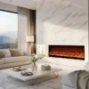 Electric Fireplace, 3-dimensional, 750 W, Metal - view 3