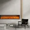 Electric Fireplace, 3-dimensional, 750 W, Metal - view 4